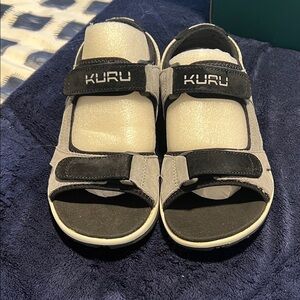 KURU Women's Sandals - Grey, Black and White